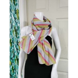 Uniqlo Polyester Striped mt Neck Spring Layering Scarf